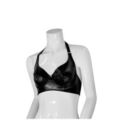 GP DATEX UNDERWIRED HALTER BRA BLACK, L