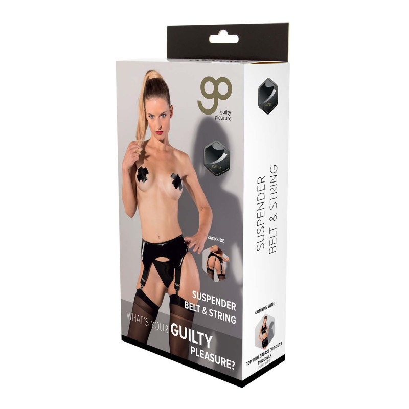 GP DATEX SUSPENDER BELT AND STRING, L