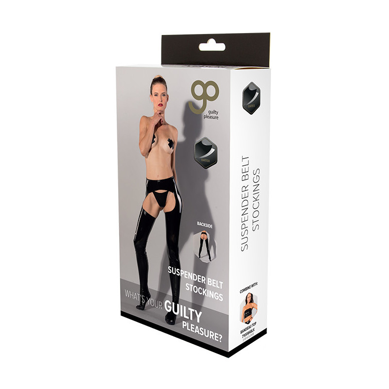 GP DATEX SUSPENDER BELT STOCKINGS, L