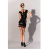 GP LATEX MINI DRESS BLACK, XL