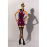 GP LATEX MINI DRESS PURPLE, XL