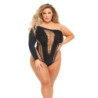 DOLLAR SIGN BODYSUIT BLACK, QUEEN