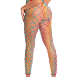 ROY G. BIV 2PC BODYSTOCKING RAINBOW, OS