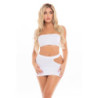 FEMME SEAMLESS 2PC SET WHITE, OS