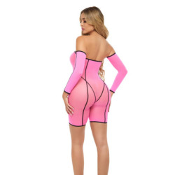 DOUBLE VISION BODYSUIT SET PINK, OS