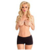 OPEN BUTT BOYSHORT BLACK, M/L