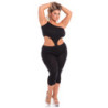 ONE SHOULDER CROPPED CATSUIT BLACK, 3XL/4XL