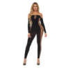 DIAMOND DRIPPIN BODYSTOCKING BLACK, OS