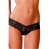 CROTCHL. LACE THONG W. LACE-UP BACK, M/L