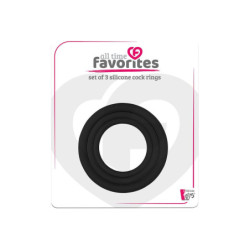 ALL TIME FAVORITES 3 SILICONE COCKRINGS