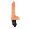 Realistic Warming 6.5 inch Vibrating Dildo with Balls Flesh