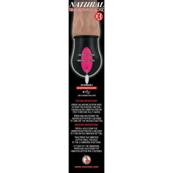 Realistic Warming 6.5 inch Vibrating Dildo with Balls Flesh