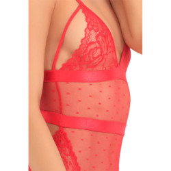 X MARKS THE SPOT LACE TEDDY, M/L