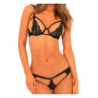 PART WAYS 2PC BRA & PANTY SET BLACK, S/M