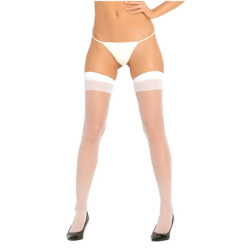 SHEER THIGH HIGHS WHITE, OS