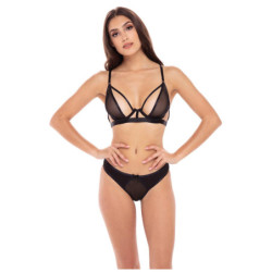 NEW IN TOWN 2 PC BRA SET BLACK, M/L