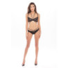 DARE ME 2PC BRA AND PANTY SET BLACK, M/L