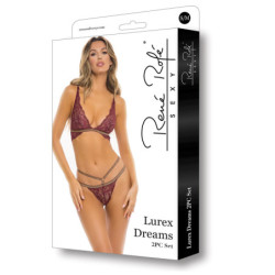 LUREX DREAMS 2PC SET BURGUNDY, M/L