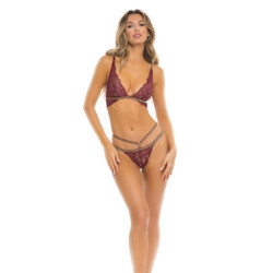 LUREX DREAMS 2PC SET BURGUNDY, M/L