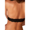 2PC PEARL LACE BRA & G SET BLACK, M/L