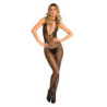 PLUNGE HARNESS BODYSTOCKING BLACK, OS