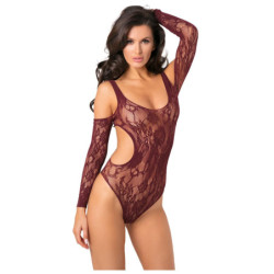 SET THE MOOD BODYSUIT PURPLE, OS