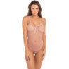 UNDONE SEE THROUGH BODYSUIT PINK, OS