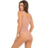 UNDONE SEE THROUGH BODYSUIT PINK, OS