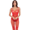 ALL HEART CROTCHLESS BODYSTOCK RED, OS