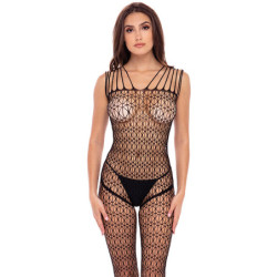 NEO GEO CROTCHLESS BODYSTOCKING BLACK, OS