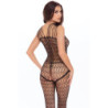 NEO GEO CROTCHLESS BODYSTOCKING BLACK, OS