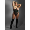 CROTCHLESS TEDDY WITH OPEN UNDERWIRE CUPS, QS