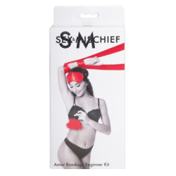 SPORTSHEETS SM AMOR BONDAGE BEGINNER KIT RED