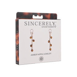 SPORTSHEETS AMBER NIPPLE JEWELRY