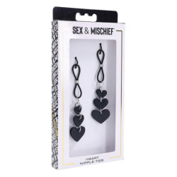 SEX AND MISCHIEF HEART NIPPLE TIES