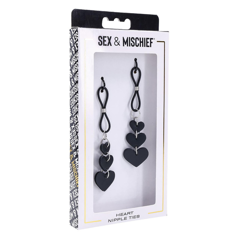 SEX AND MISCHIEF HEART NIPPLE TIES