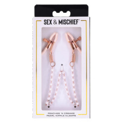 PEACHES ‘N CREAME PEARL NIPPLE CLAMPS