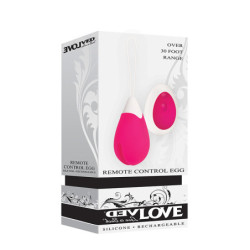 EVOLVED RECHARGEABLE REMOTE CONTROL EGG PINK