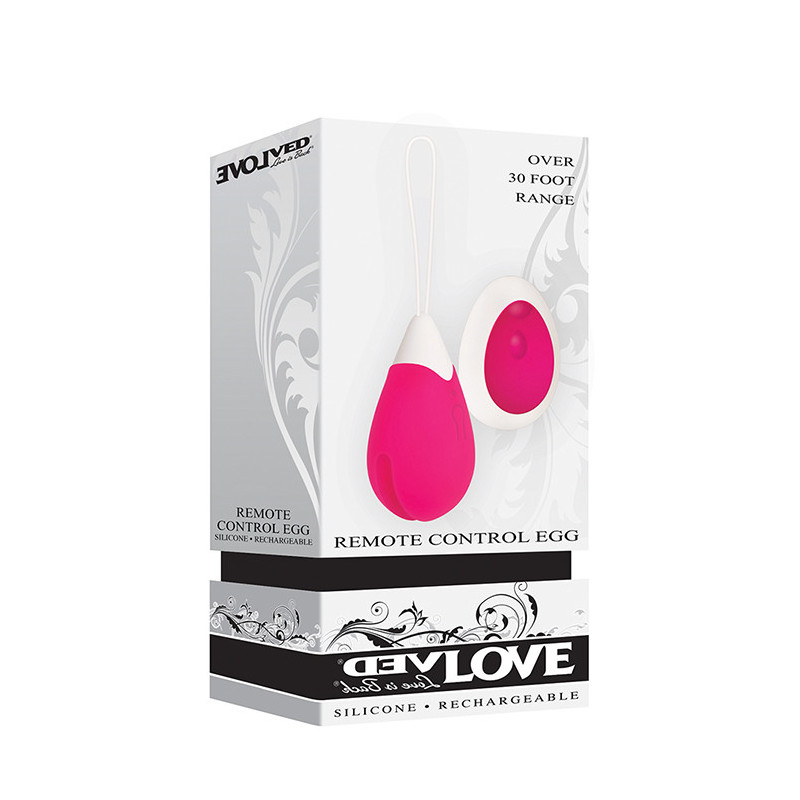 EVOLVED RECHARGEABLE REMOTE CONTROL EGG PINK