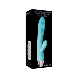 A&E EVE'S PULSATING DUAL MASSAGER BLUE