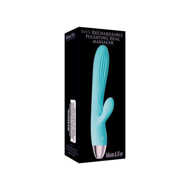 A&E EVE'S PULSATING DUAL MASSAGER BLUE