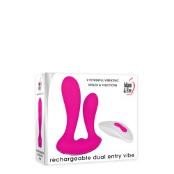 A&E RECHARGEABLE DUAL ENTRY VIBE PINK