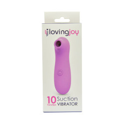 Loving Joy 10-Functie Clitorale Zuigvibrator Roze