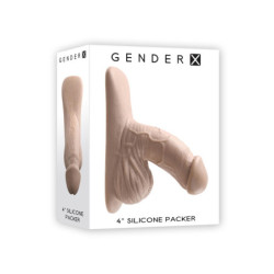 GENDER X 4 INCH SILICONE PACKER LIGHT