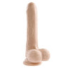 EVOLVED PEEK A BOO VIBRATING DILDO 8 INCH LIGHT