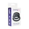 Loving Joy Dikke Silicone Cock Rings 3 Pak Grijs