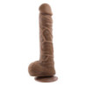 GENDER X 10 INCH 25 CM FLEXSKIN POSEABLE TRUE FEEL DILDO DARK