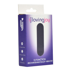 Loving Joy 10 functies oplaadbare bullet vibrator zwart