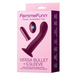 FEMMEFUNN VERSA BULLET WITH S SLEEVE DARK FUCHSIA