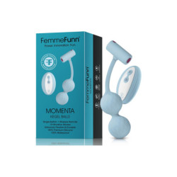 FEMMEFUNN MOMENTA  KEGEL BALLS LIGHT BLUE